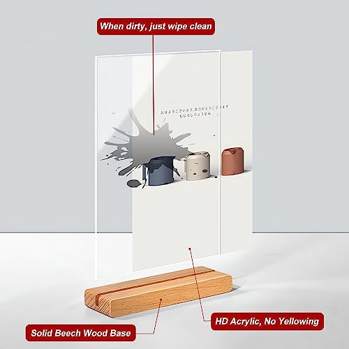 GUOKOFF Porta Menu da Tavolo A4 (4 Pezzi), Porta