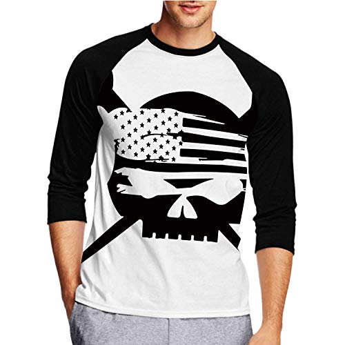 C COABALLA Ironworker Flag,Fashion Crew Neck T-Shirt for Men/Boys L