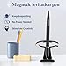 SUNTEREST Magnetic Levitation Gel Ink Pen, Metal Luxury Gifts for Men & Women, Futuristic Floating Fidget Pen, Cool Tech Gadgets, Unique Office Desk Accessories for Him Dad Boss Teacher (Black)