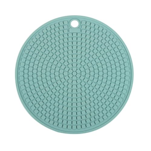 Lawnoval Set di sottobicchieri da cucina antiscivolo in silicone resistente al calore, riutilizzabile, per pentole calde, forno, microonde, friggitrice ad aria, lavabile in lavastoviglie, 18 x 18 cm