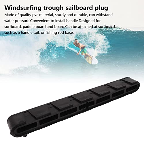 Locadence Surfboard Fin Box, 10.5in Single Fin Box, Windsurfing Trough Sailboard Plug, Surfing Surfboard Single Fin Box for Inflatable Boats, Kayaks, Canoes (Black) - Thumbnail 2