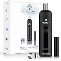 Norddampf RELICT Kräuter Vaporizer | Premium Verdampfer für Kräuter | DHS & Intelisense Technologie | 2600 mAh | Isolierter Luftstrom | Viele Sessions | 30s Heizzeit | BLACK (DEEP BLACK)