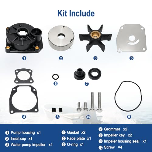 Image of MARKGOO Water Pump Repair Kit 5000308 for Johnson Evinrude 40-70HP Outboard