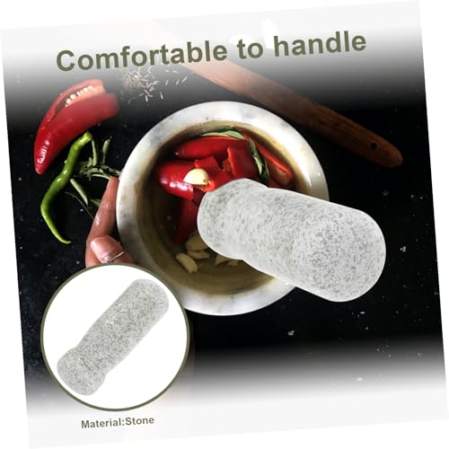 Pestle de piedra Happyyami para cocina 3.74 in miniatura 3
