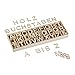 Relaxdays Holzbuchstaben Set, 324 TLG, Großbuchstaben A-Z, &-Zeichen, 3 cm, kleine Buchstaben zum Basteln, Deko, Natur Klein 3 günstig Kaufen-Relaxdays Holzbuchstaben Set, 324 TLG, Großbuchstaben A-Z, &-Zeichen, 3 cm, kleine Buchstaben zum Basteln, Deko, Natur