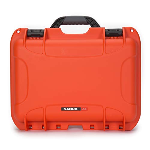 Nanuk Capa rígida à prova d'água 915 com inserção de espuma para DJI Mavic Air 2 - Laranja