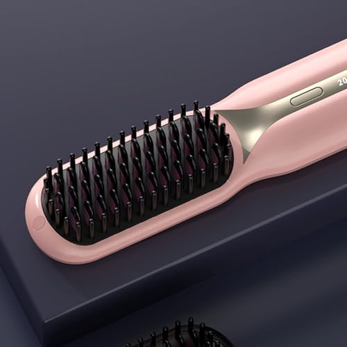 Cepillo Alisador de Pelo Iónico Portátil Rosa miniatura 4