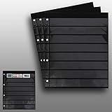  3 doppelseitige Prophila Kobra Einsteckblätter schwarz 8zeilig