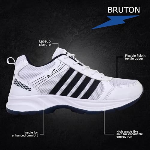 Image of BRUTON Men's Sports Running,Walking & Gym Shoes with Eva Sole Extra Jump Casual Sneaker Shoes for Men's & Boy's