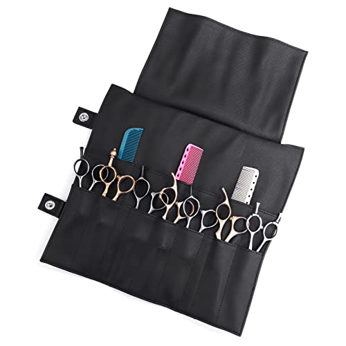 Honey Joy Bolsa de Tesoura de Salão com 14 Bolsos, Suporte para Tesouras de Cabeleireiro, Tesouras d