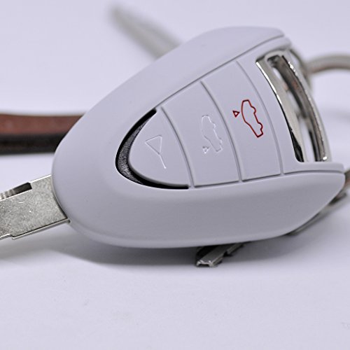 Key Soft Case Cover Porsche 911 Cas de Protection 997 998 Cayman télécommande clé de Voiture Boxster/Télécommande Couleur: Gris