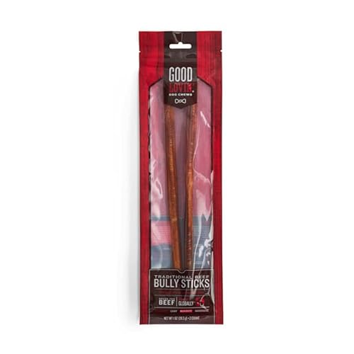 Good Lovin' Traditional Beef Bully Stick Dog Chew, 2.4 oz., Count of 6