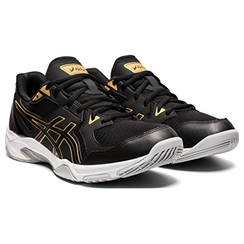 Asics Men's Gel-Rocket 10 Indoor Court Shoes, 11, Black/Pure Gold #TOP1