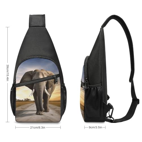 Mochila bandolera ligera para senderismo y viaje unisex miniatura 2
