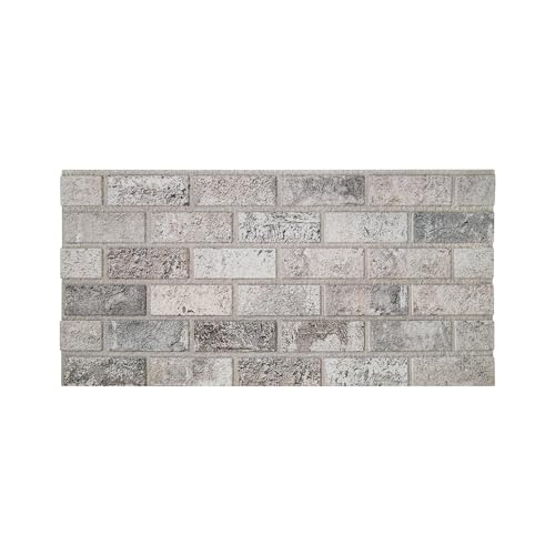 IZODEKOR Panneaux Muraux 3D - Décoratif Revêtement Mural, Panneau Mural Brique, Plaque Isolante Polystyrène Mur pour le Salle de Bain, le Salon et le Cuisine, Parement Intérieur | Rêve Beige