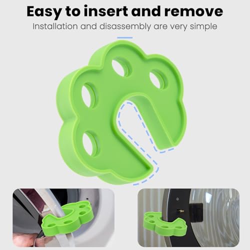 Alpinleux Green Washing Machine Door Prop, Front Load Washer Door Holder, Laundry Prop Open Door Stopper Accessories for Dishwasher, Dryer, Washer (1 Pack) - Thumbnail 7