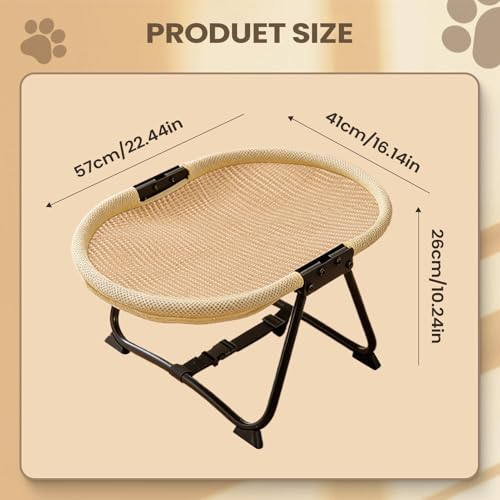 Lit surélevé pour chien accessoire de camping confortable