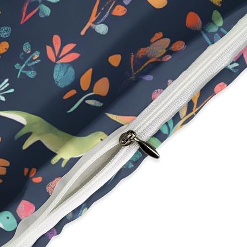 Housse de couette 229x229 cm et 2 taies d'oreiller motif feuilles de forêt