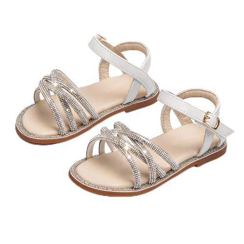 Image of Girls Dress Sandals Comfy Hook and Loop Summer Shoes for Toddlers