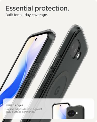 Image of Spigen for Google Pixel 10a (2026) Case, Ultra Hybrid MagFit, Transparent Clear Cover, Pixelsnap Ready (TPU+Poly Carbonate) - Clear Graphite