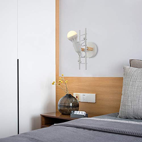 HJXDtech Lampada da parete industriale retrò E27