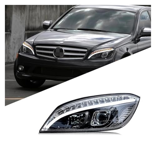 Faros LED Benz Clase C W204 de 2007 a 2011 con luces antiniebla traseras e intermitentes 6