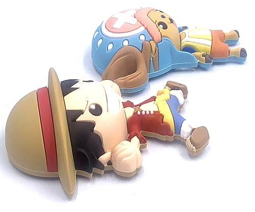 Set de imanes 3D One Piece Luffy y Chopper miniatura 3