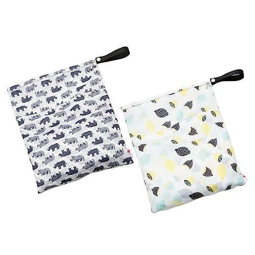 2pezzi Borse Impermeabili Multi-funzione Per Pannolini e Accessori Sacchetti Bagnati e Asciutti Per Viaggi Yoga Spiaggia e Nuoto