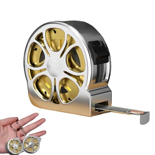 Cinta Métrica Mini Retráctil 2m ABS Ligera Portátil miniatura 1