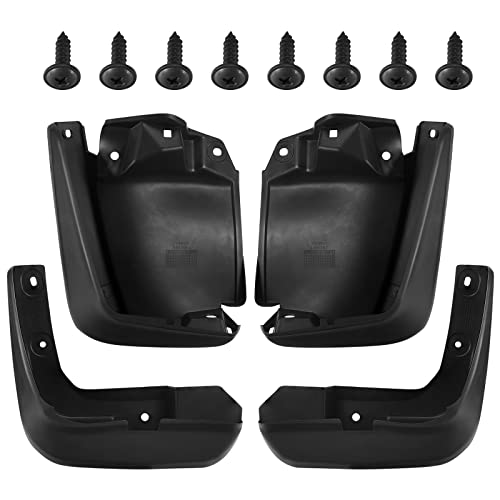 BDFHYK Mud Flaps Splash Guards 4PCS Front & Rear Side Mud Guards Compatible for 2012-2015 Honda Civic Sedan Only,with Fender Flares (Eighth Generation)