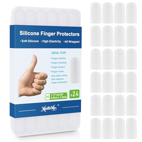 Gel Finger Cots Protectors, Silicone Covers, Bandages, Caps & Sleeve, Clear