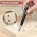 Saker Contour Gauge Profile Tool-Unlimited Connection Precisely Copy Irregular Shape Duplicator (2 Pieces) Deep Hole Pencil- Construction Pencil- DIY Woodworking Combination Pack