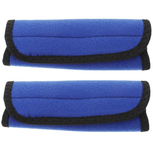 Anneome 2pcs Anti-skid Barbell Sleeve Pads Blue Sponge Horiz