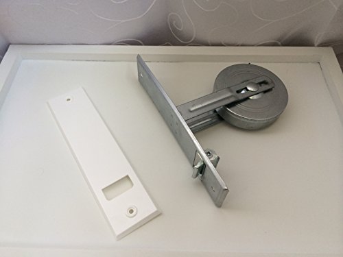 Preisvergleich Produktbild Gurtwickler inkl. Abdeckplatte Lochabstand 185mm bis 12m Gurt für 20-24mm Gurtband