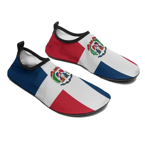 Dominican Republic Flag Water Shoes for Women Men Quick Dry Swim Beach Shoes for Swimming Pool4