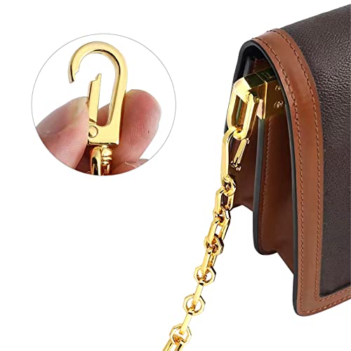 Image of jiesinlov Purse Chain Strap for Handbag Gold Chains Shoulder Bag Strap Replacement,with Metal Buckles (E 23.6in)