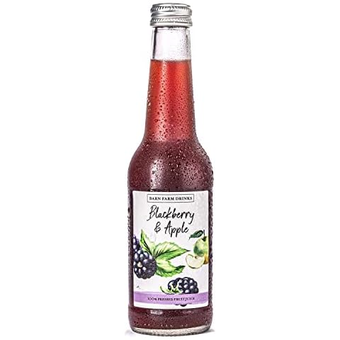 BlackBerry & Apple Juice Barn Farm Drinks 12 x 275ml Glass Bottles Cover