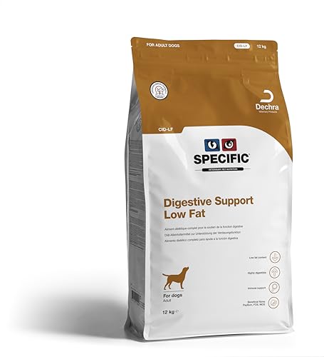 SPECIFIC® Digestive Support (CID-LF) 12 kg - Fettarmes Trockenfutter für Hunde - Unterstützt die Darmgesundheit - Mit Omega-3 - Hypoallergen - Für ausgewachsene Hunde - DECHRA Veterinary Products