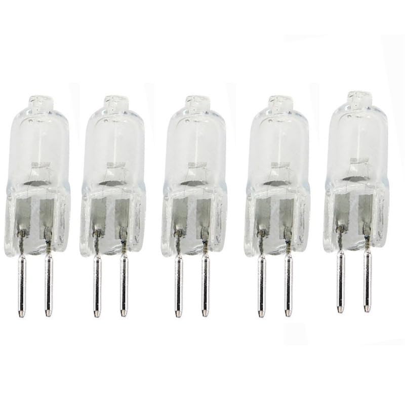 JZLBBC Capsule Light Bulbs G5.3 12V 75W Halogen Lamp G5.3 20W 12V Halogen Bulb GU5.3 Pin Base Warm White,20W,5Pc