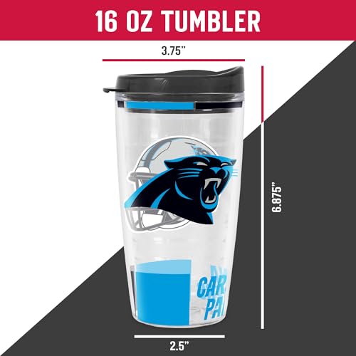 Image of Rico Industries NFL Football Double Wall Classic 16oz Or 20oz Tritan Tumbler W Lid