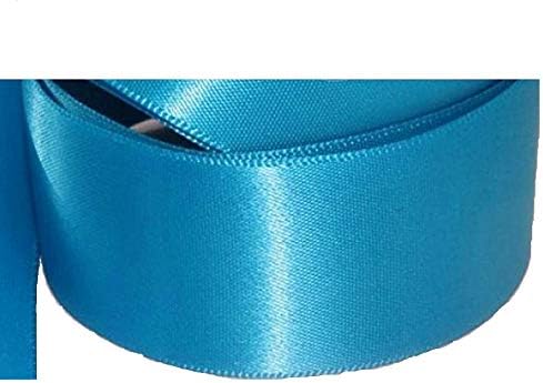 Double Sided Satin Ribbon Size 20mm x 10 Meters, Many Colours, Wedding Favours Decorative Easter Christmas (Yellow)