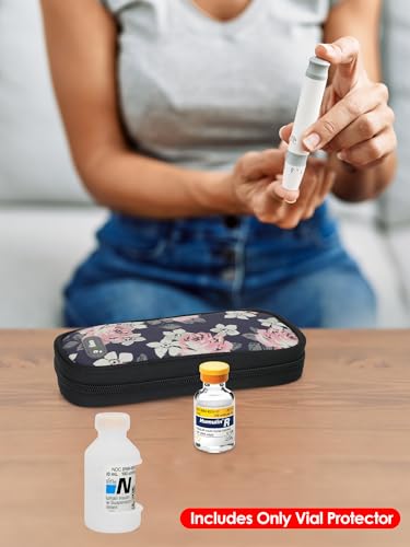 Image of YOUSHARES Insulin Vial Cover Insulin Bottle Protector - Silicone Protective Case for 10ml Short Insulin Vials, Durable Vial Case, Soft and Flexible Diabetes Vial Care