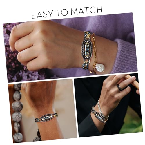 Ensemble dzi perle 2 pcs bracelets traditionnels chaîne de main mixtes - 2