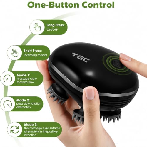 Image of Massage Gun For Pain Relief Deep Tissue - Portable Handheld Body Massager for Muscle Recovery & Pain Relief - 6 Speed Levels, 4 Specialized Heads for Back, Legs & Athletes 1 Month Warranty (Multicolour2)