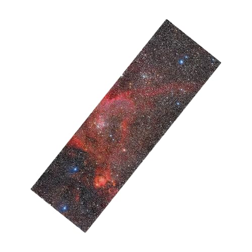 Floatdream Skateboard Griptape, Papel Lija para Monopatín, Superficie Antideslizante Primera Calidad, Alta Resistencia al Deslizamiento para Accesorios Monopatín （Color Galaxia）