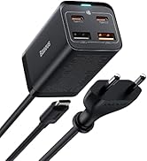 USB C-laddare flera gånger, 65 W, Baseus PD GaN3 Fast Wall Charger Block, 4 portar [2 USB-C + 2 U...