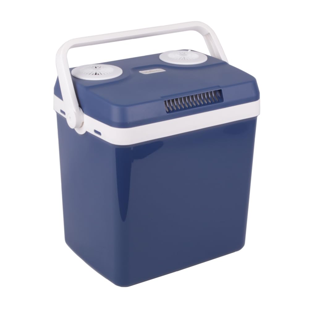 Lodówka kempingowa, 32 l, 12 V, 230 V, termoelektryczna lodówka podróżna (niebieska)