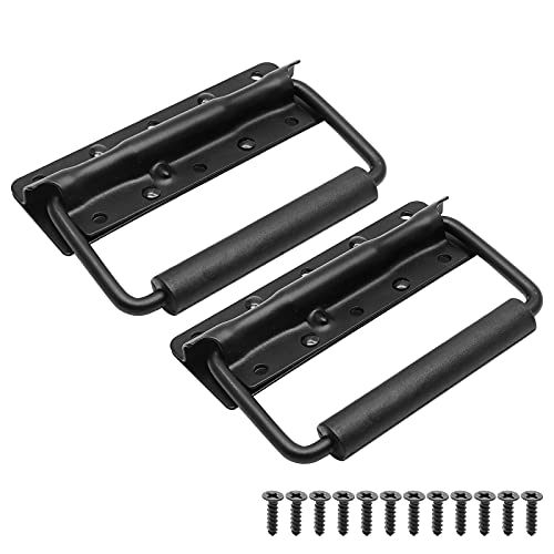 Bonsicoky JIAWONG210623012 2Pcs Surface Mount Spring Loaded Speaker Case Handles cover