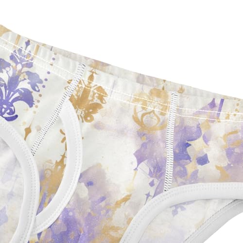 KLL Mardi Gras Carnival Purple Holiday Pattern Toddler Boys' Comfort Training Underwear Cute Children Undies4