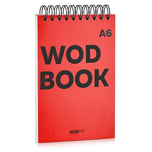 WODBOOK A6 Cross Training Journal by ProFit - WOD Logbook - Cross Training Tracking Diary – WOD Book | 140 pages - Track 125 WODs | Designed to Track Your Strength, Conditioning and Skills